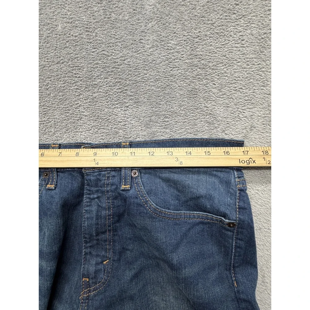 Levis 505 Jeans Mens Measured 34x29 Blue Stretch Straight Leg‎ Medium Wash Pants